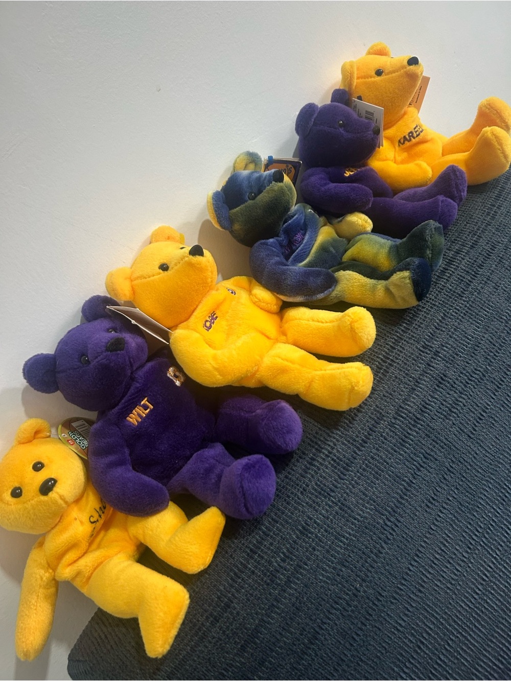 Lakers bears- beanie babies